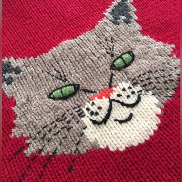 MOTH Varsity Kitty Cat 🐱 Sweater Coat Jacket - Picture 8 of 9